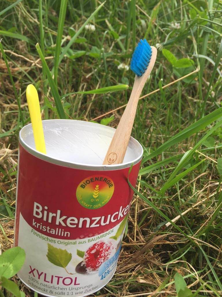 Zähneputzen mit Birkenzucker