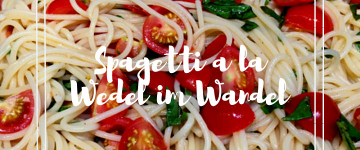Spaghetti mit frischen Tomaten und Knoblauch